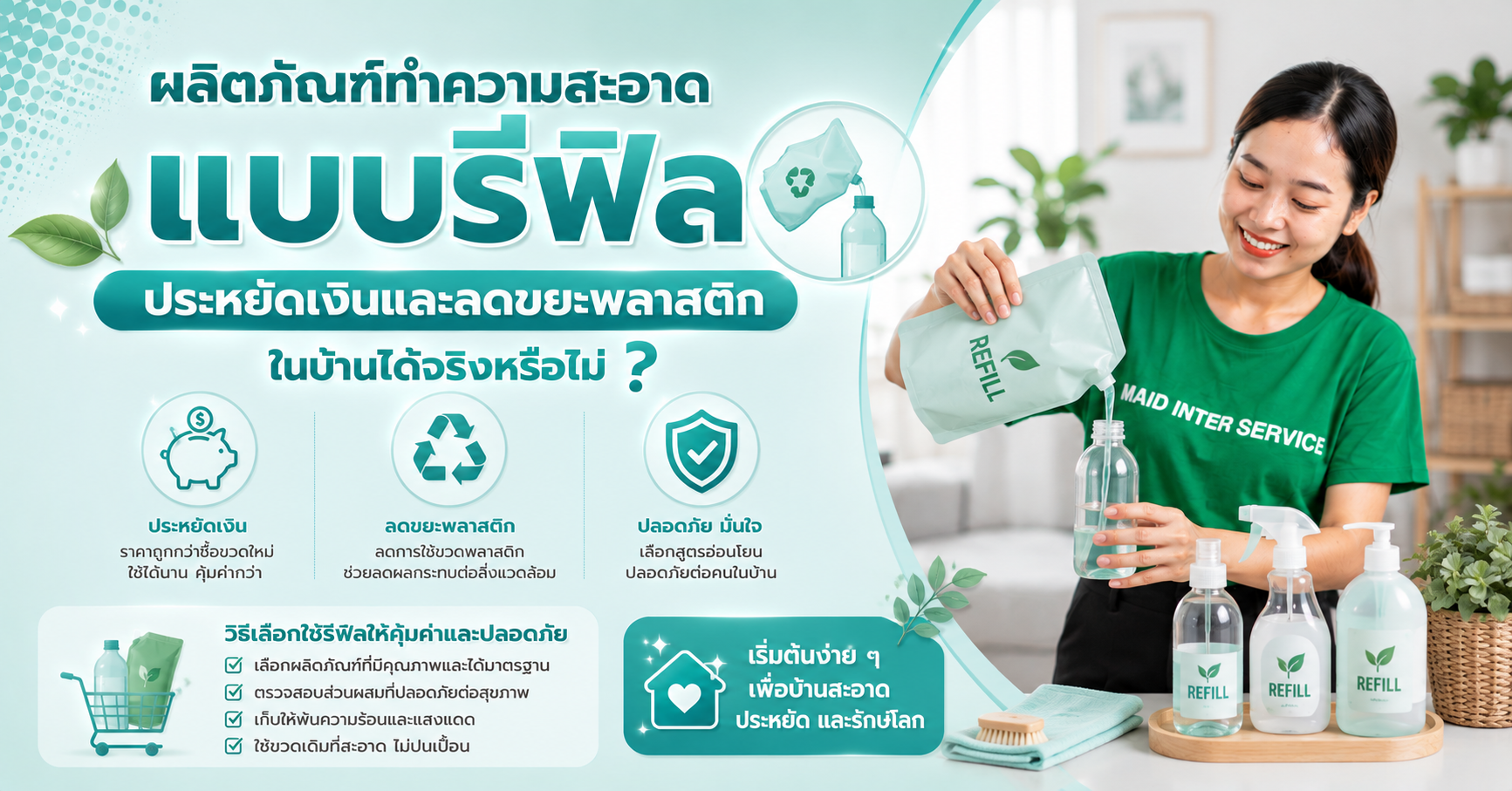 ผลิตภัณฑ์ทำความสะอาดแบบรีฟิล
