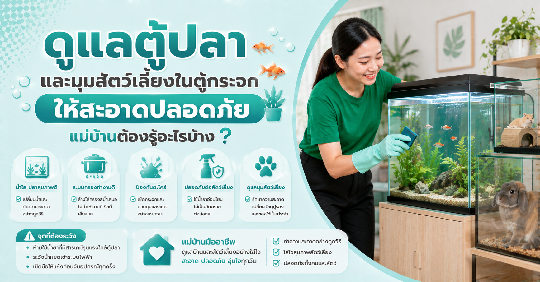 ดูแลตู้ปลา