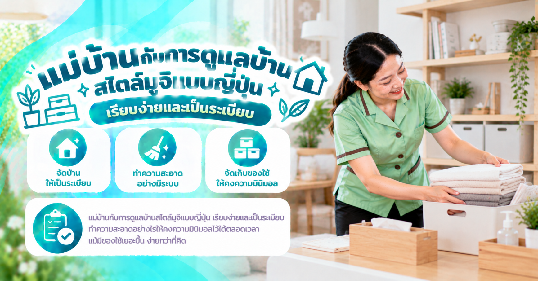 แม่บ้านดูแลบ้านสไตล์ญี่ปุ่น