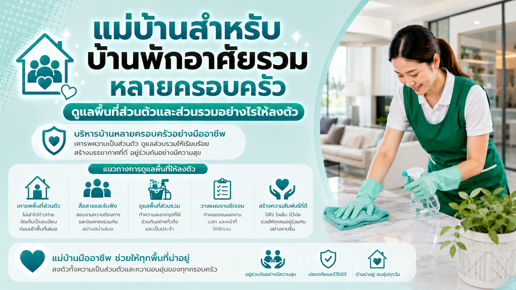 แม่บ้านบ้านพักอาศัยรวม
